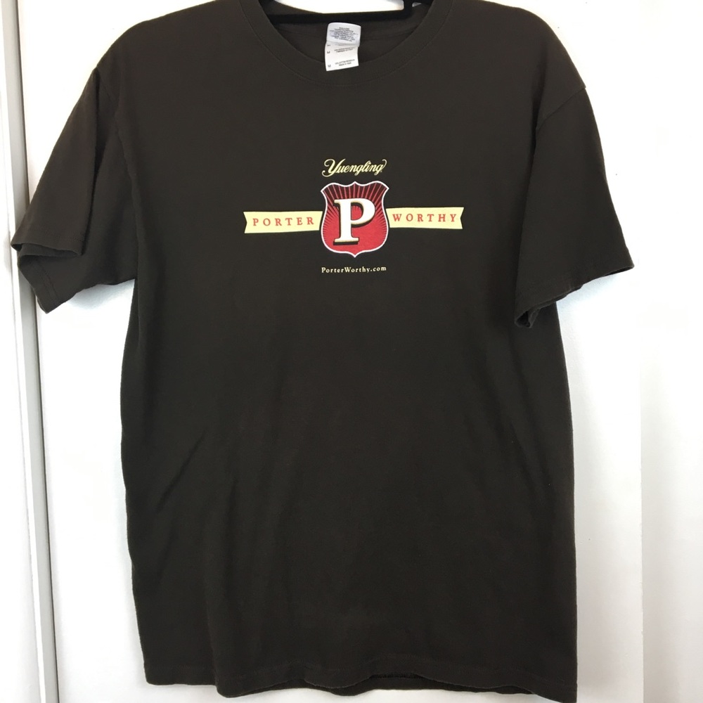 Yeungling Beer T-Shirt Brown Sz M